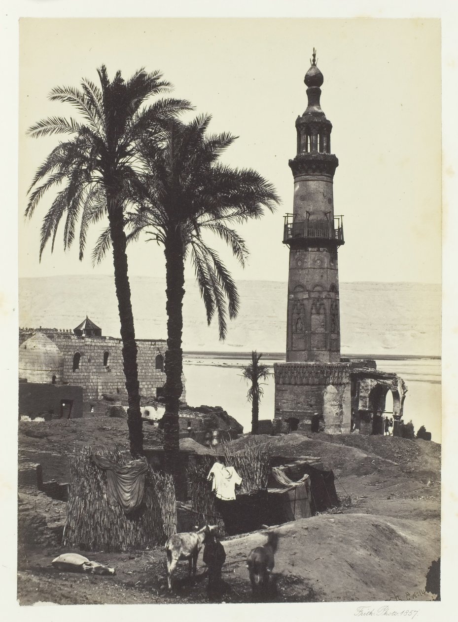 Näkymä Girgehissä, Ylä-Egyptissä, 1857. tekijältä Francis Frith