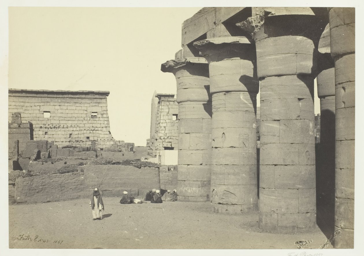 Näkymä Luxorissa, 1857. tekijältä Francis Frith