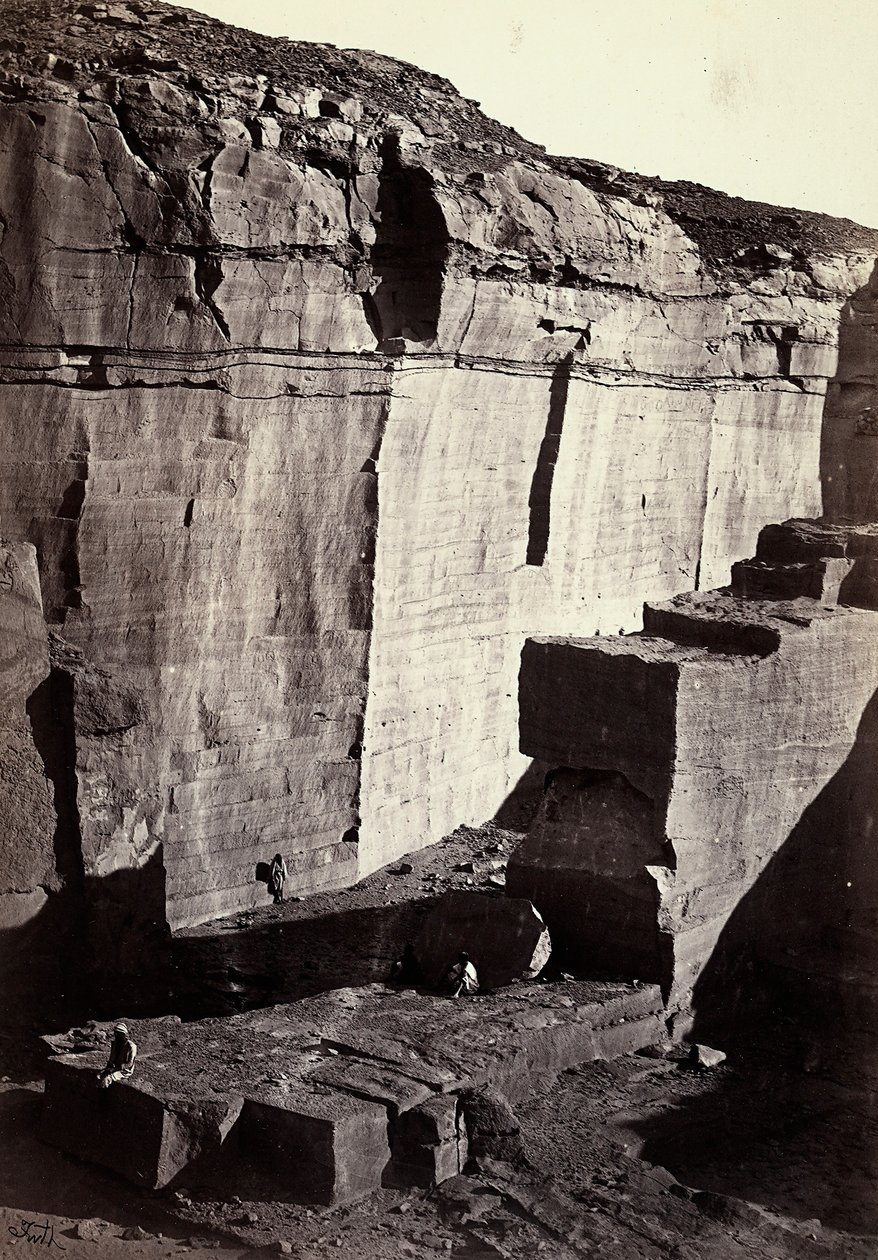 Näkymä piilouhoksille Egyptissä tekijältä Francis Frith