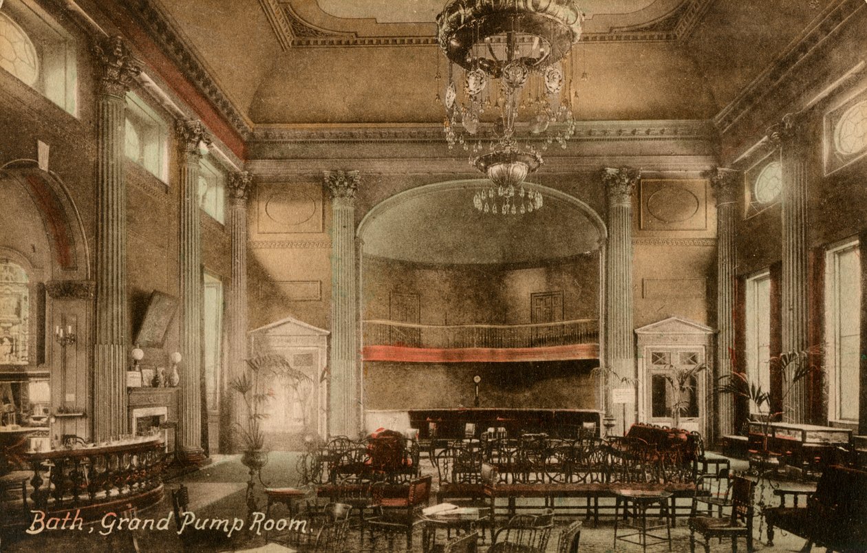 Grand Pump Room, Bath, Somerset, 1800-luvun loppu tai 1900-luvun alku. tekijältä Frith and Co