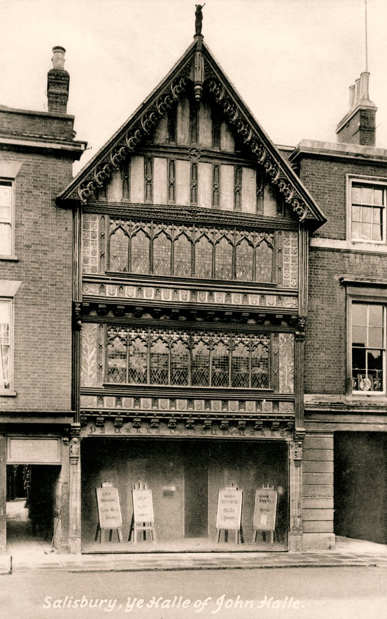 John Halle Hall, Salisbury, Wiltshire, 1900-luvun alku. tekijältä Frith and Co