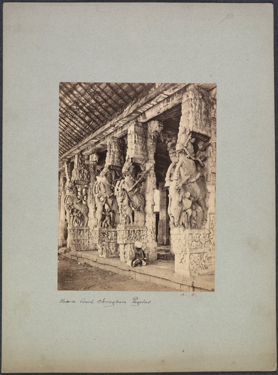 Trichinopoly Horse Court, 1850-1870. tekijältä Francis Frith and Co.
