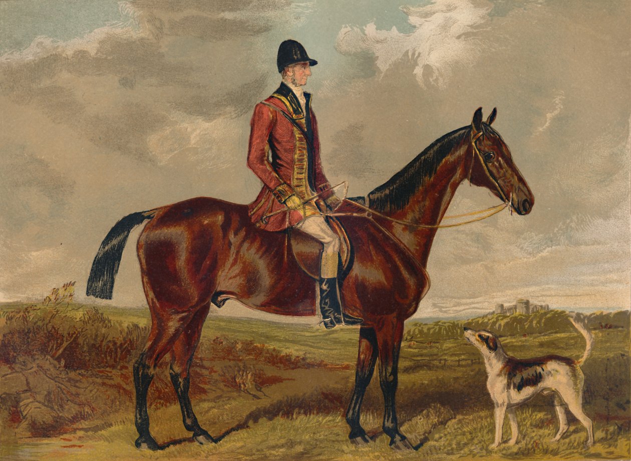 Mr Charles Davis - Royal Buckhoundsin metsästäjä, 1860-luku, 1879. tekijältä Francis Grant