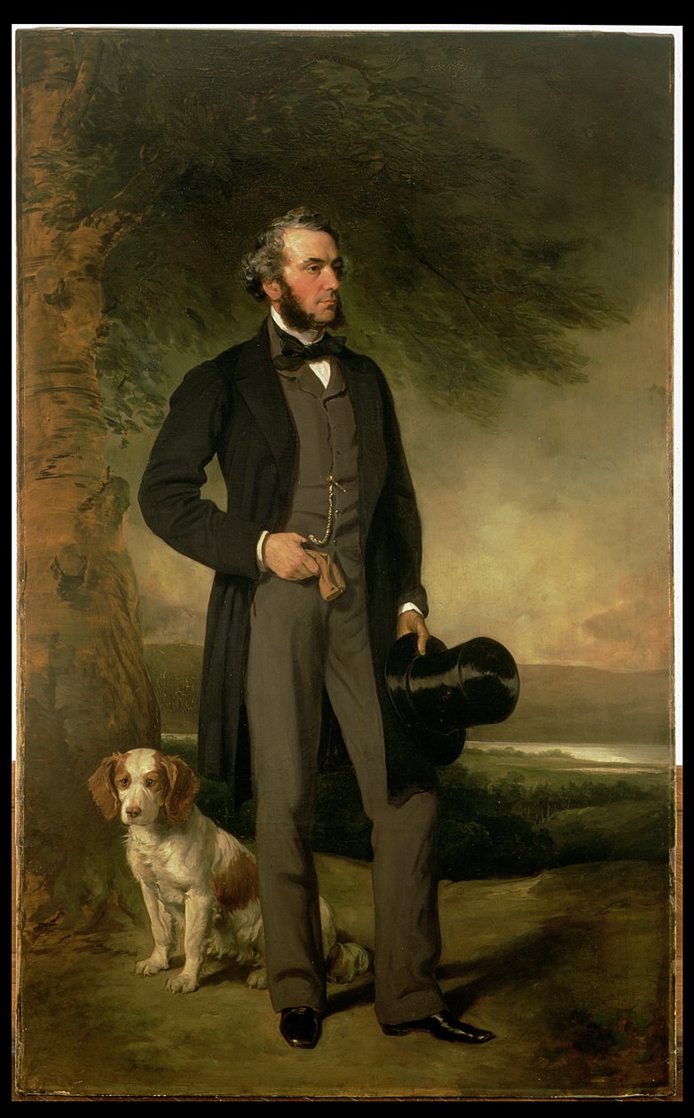 John Hick Esqin muotokuva, JP, n. 1861 (pari 93967) tekijältä Francis Grant