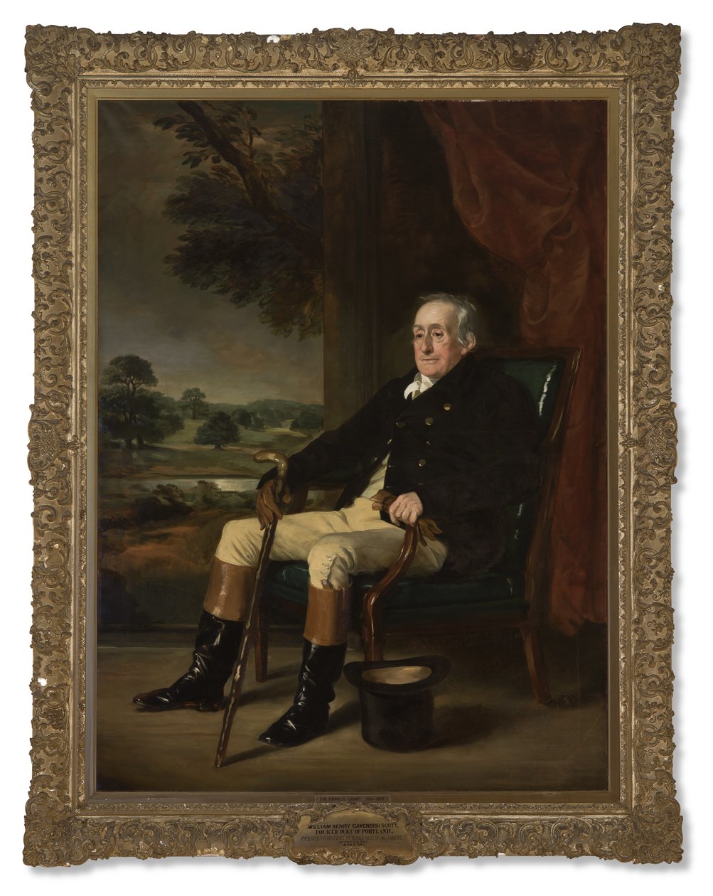 Muotokuva William Henry Cavendish-Bentinck-Scottista, Portlandin 4. herttuasta, 1852 tekijältä Francis Grant