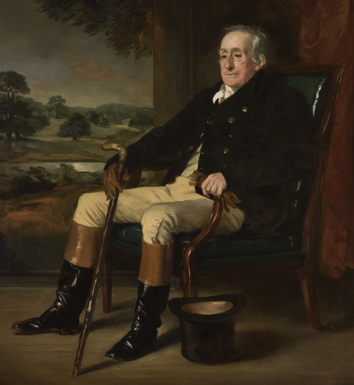 Muotokuva William Henry Cavendish-Bentinck-Scottista, Portlandin 4. herttuasta, 1852 tekijältä Francis Grant