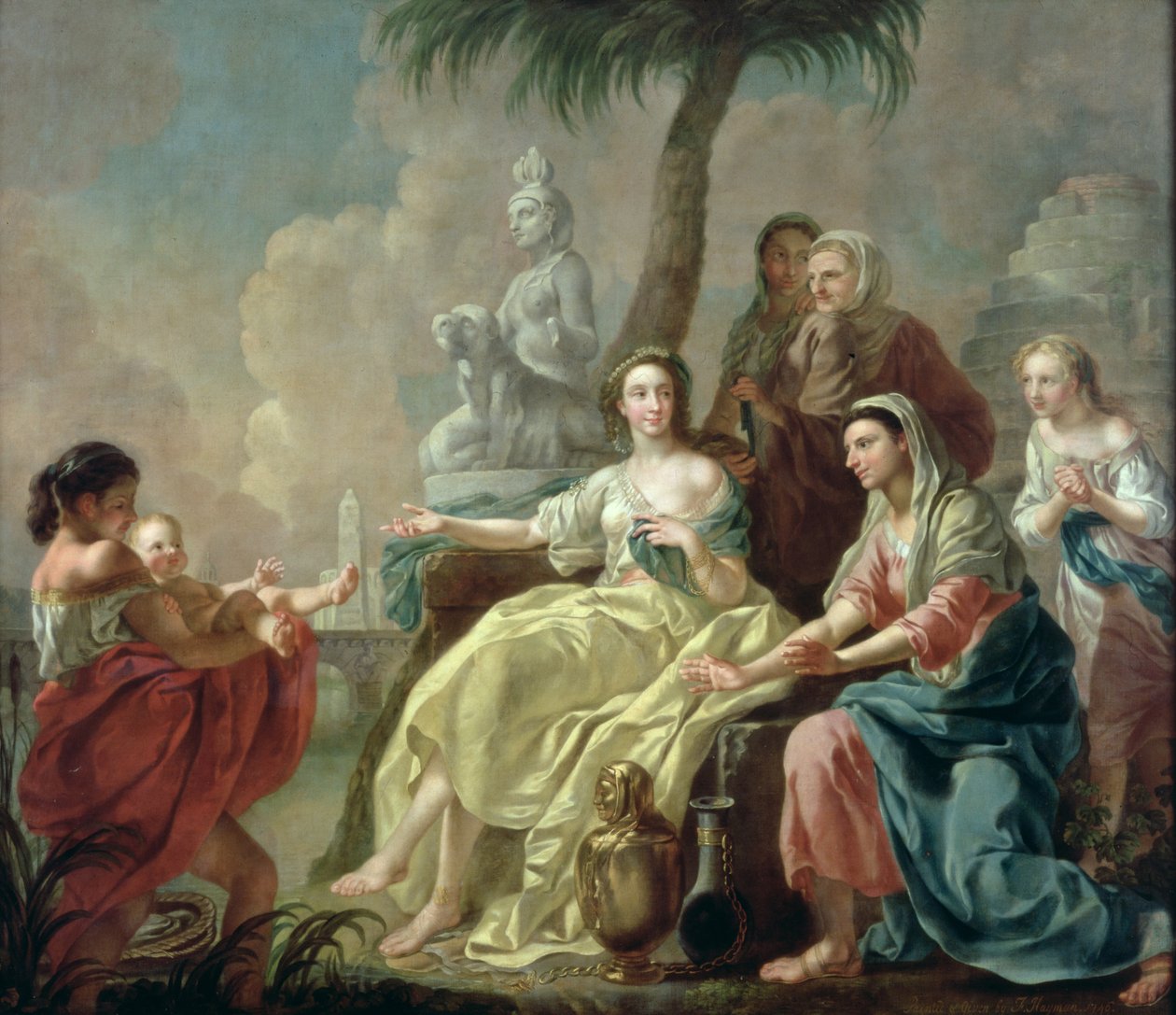 Mooses-lapsen löytö Bulrushesista, 1746 tekijältä Francis Hayman