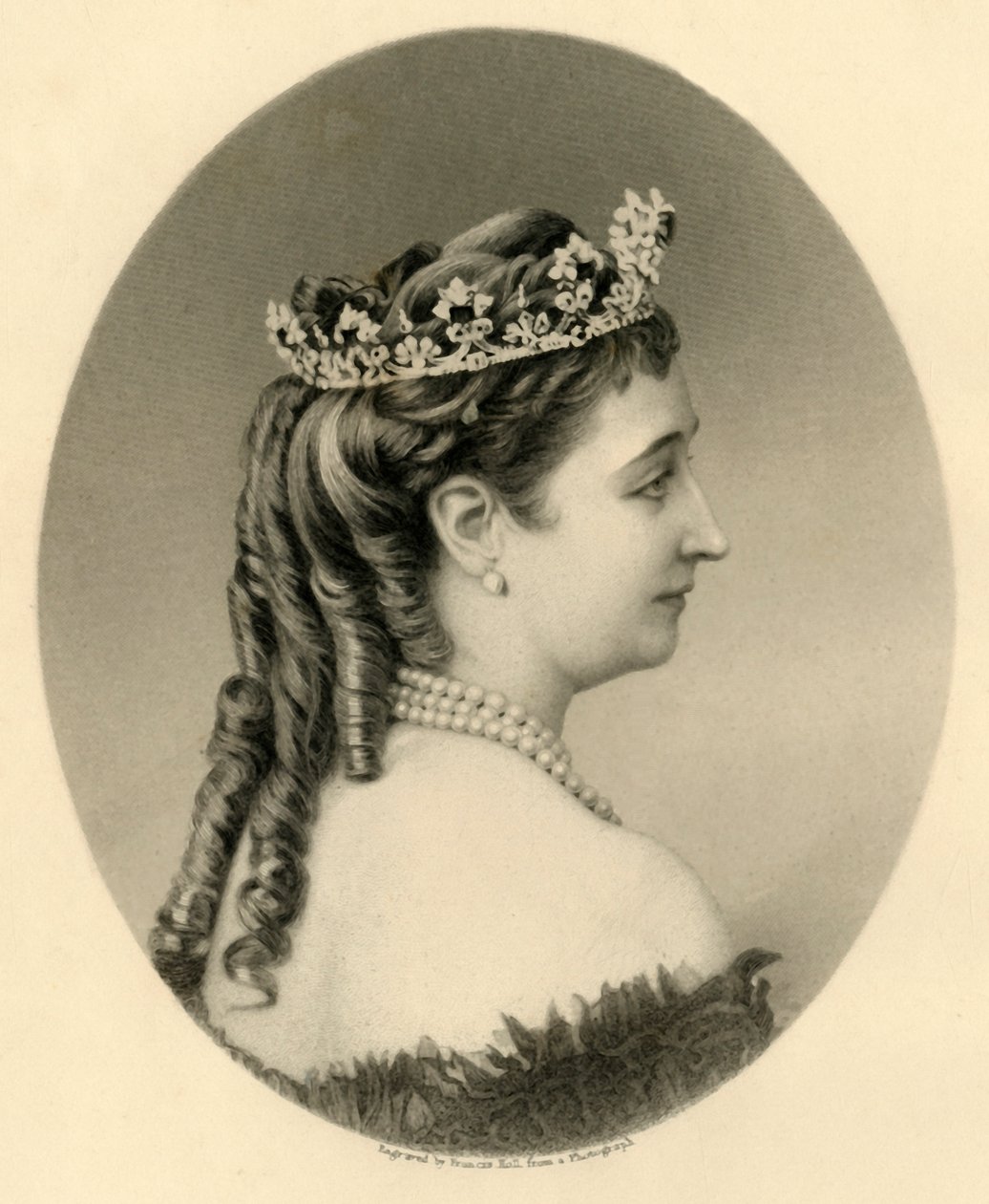 "Eugenie, Ranskan keisarinna Regent", n. 1872. tekijältä Francis Holl