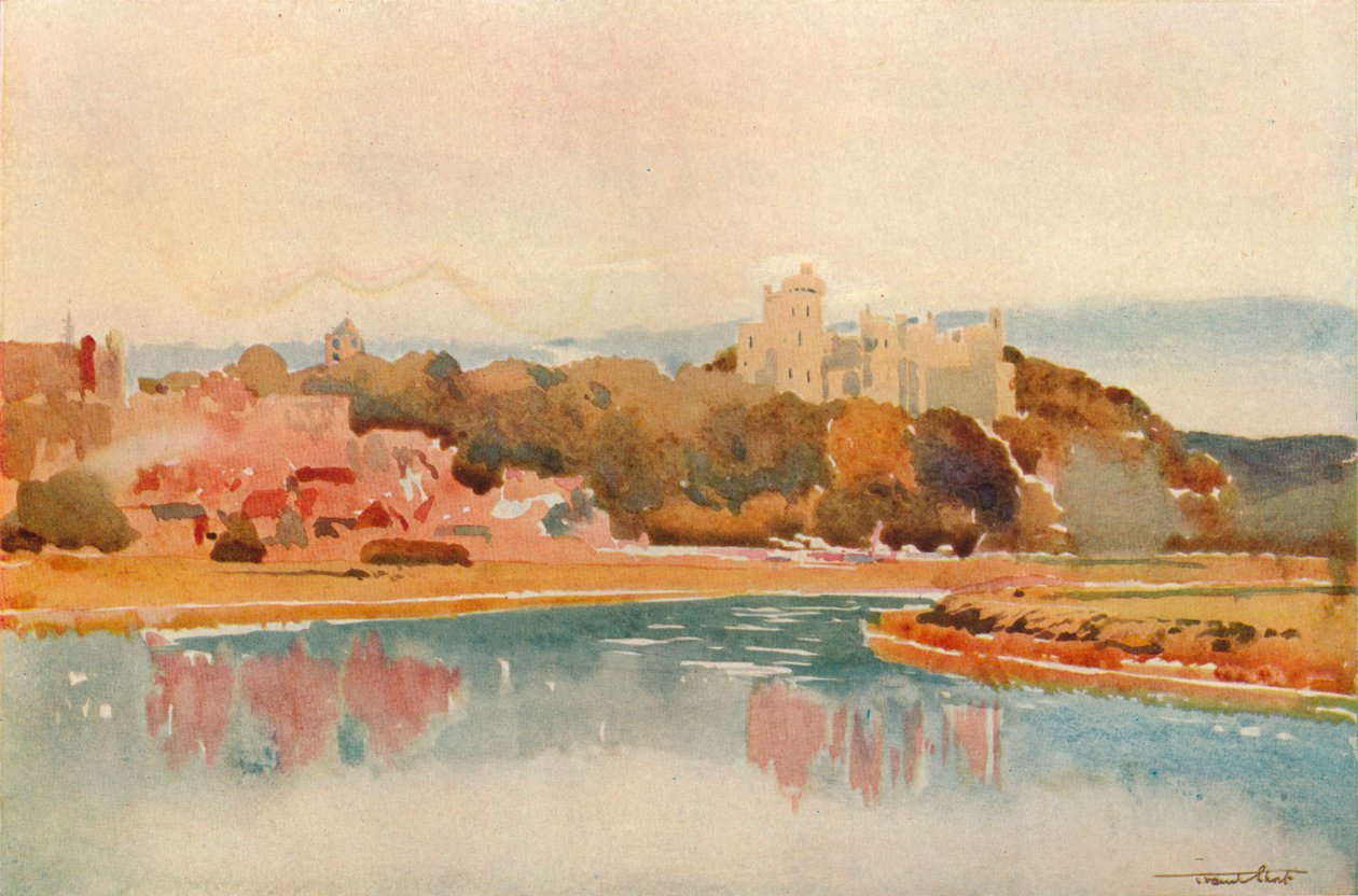 Arundelin linna, c1877-1924, 1924 tekijältä Francis Job Short