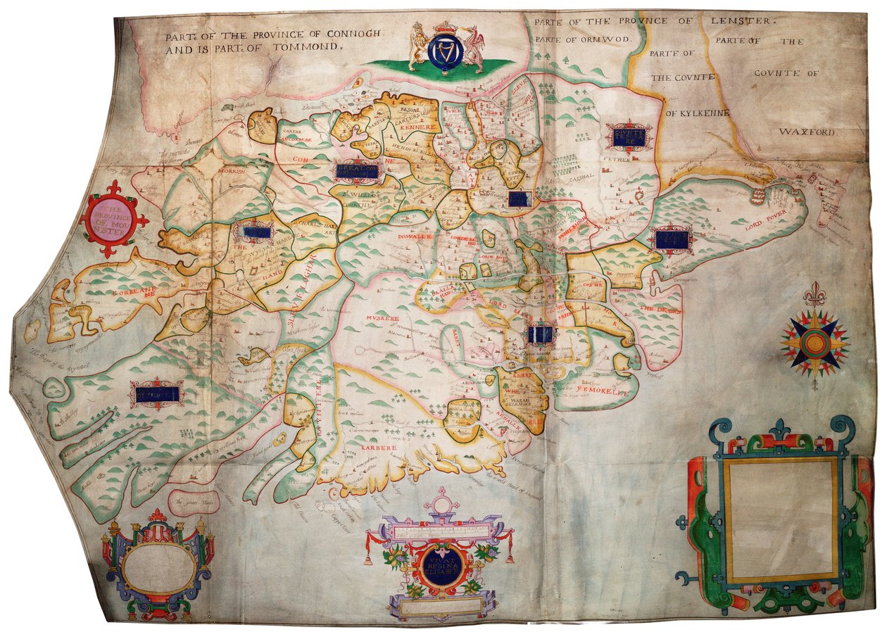 Munsterin provinssi, Irlanti, noin 1595 (pellava, pellava) tekijältä Francis Jobson