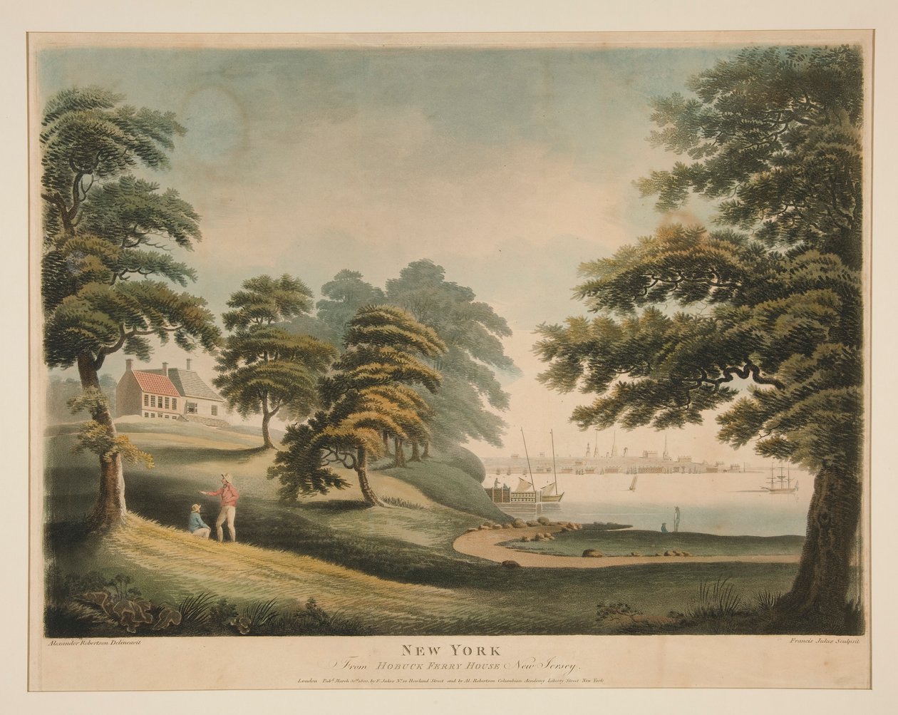New York (Hobuck Ferry Housesta, New Jerseystä) tekijältä Francis Jukes