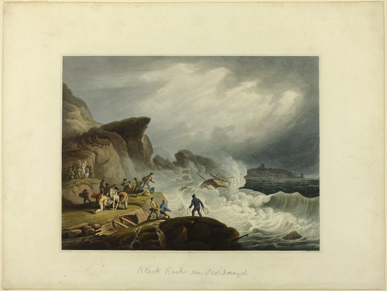 Black Rock lähellä Scarboroughia tekijältä Francis Nicholson