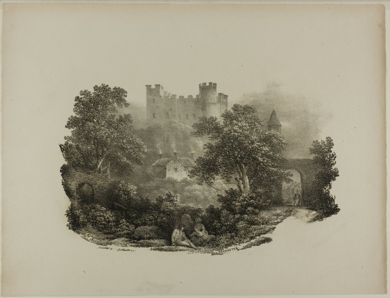 Chester, 1821 tekijältä Francis Nicholson