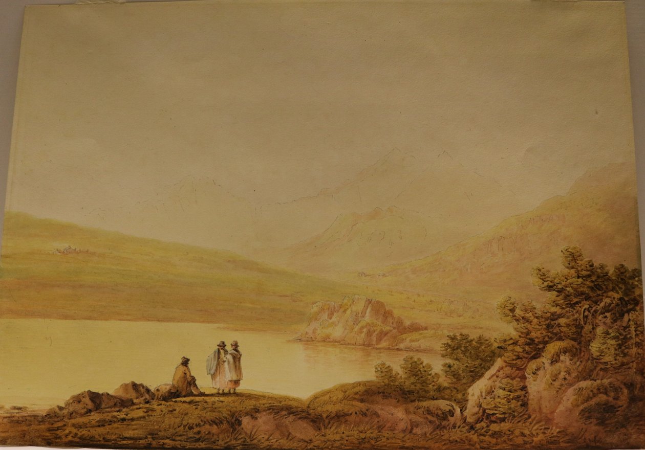 Snowdon Capel Curigista, päivämäärä tuntematon (vesiväri paperille) tekijältä Francis Nicholson