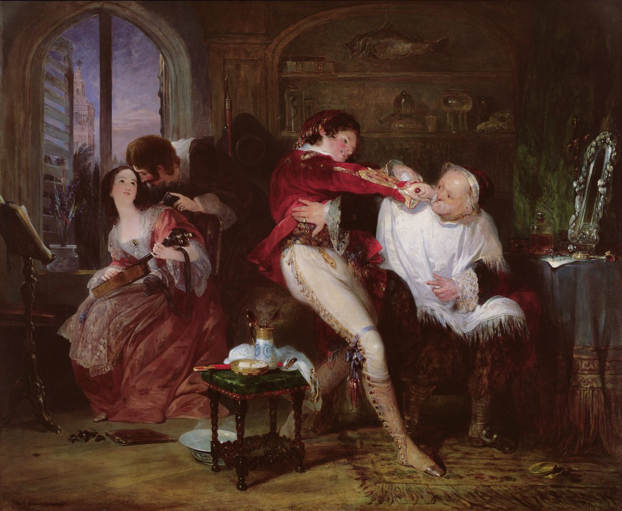 Tohtori Bartolon talossa kohtaus Beaumarchais