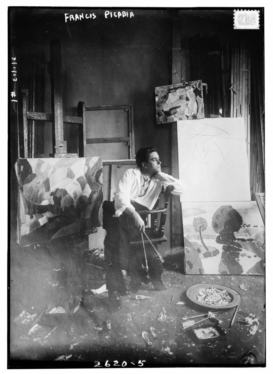 Francis Picabia, noin 1910-15 (s/w-kuva). tekijältä Francis Picabia