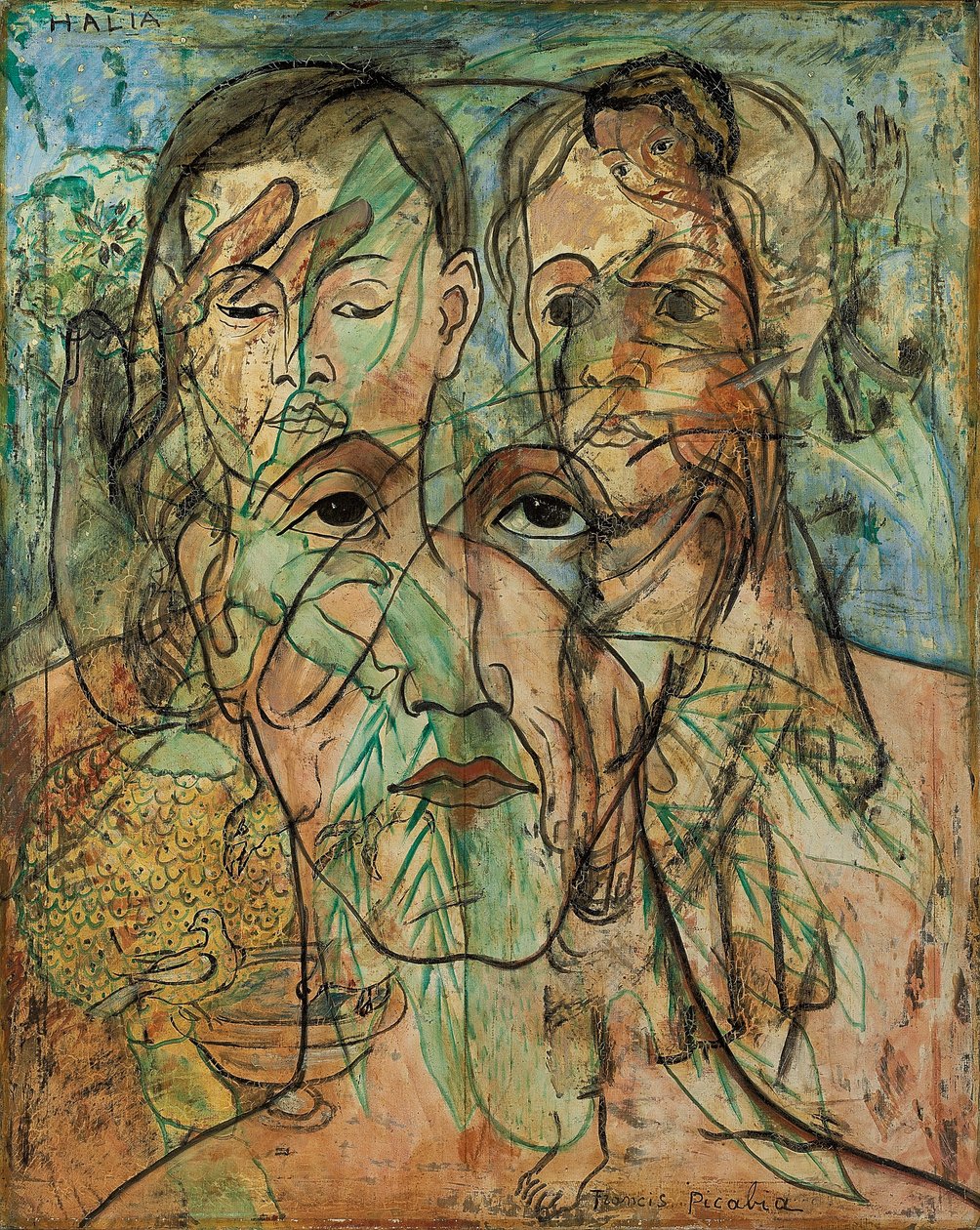 Halia, n. 1929 (öljy kankaalle) tekijältä Francis Picabia