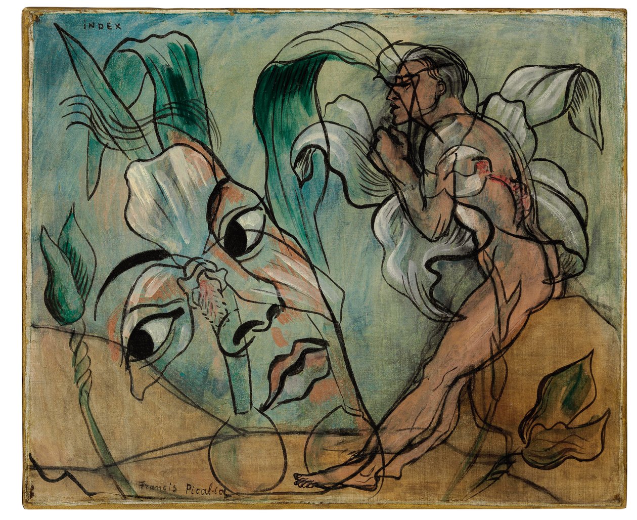Indeksi, noin 1935 (öljy kankaalle) tekijältä Francis Picabia