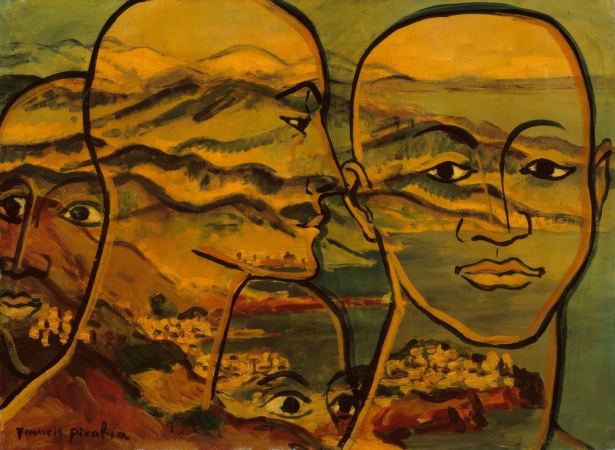 Pään maisema (Têtes-paysage) tekijältä Francis Picabia