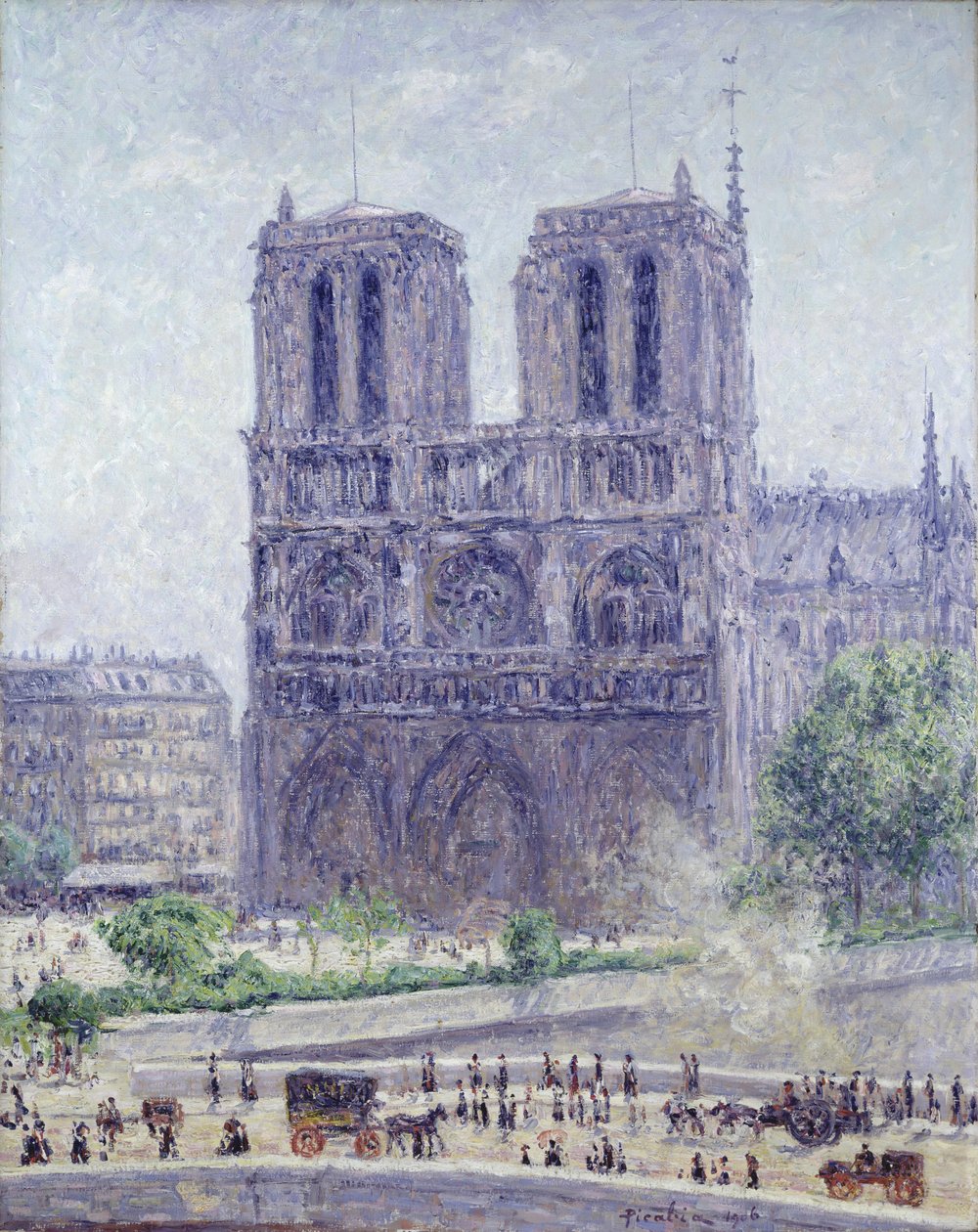 Notre Dame aamuauringossa tekijältä Francis Picabia