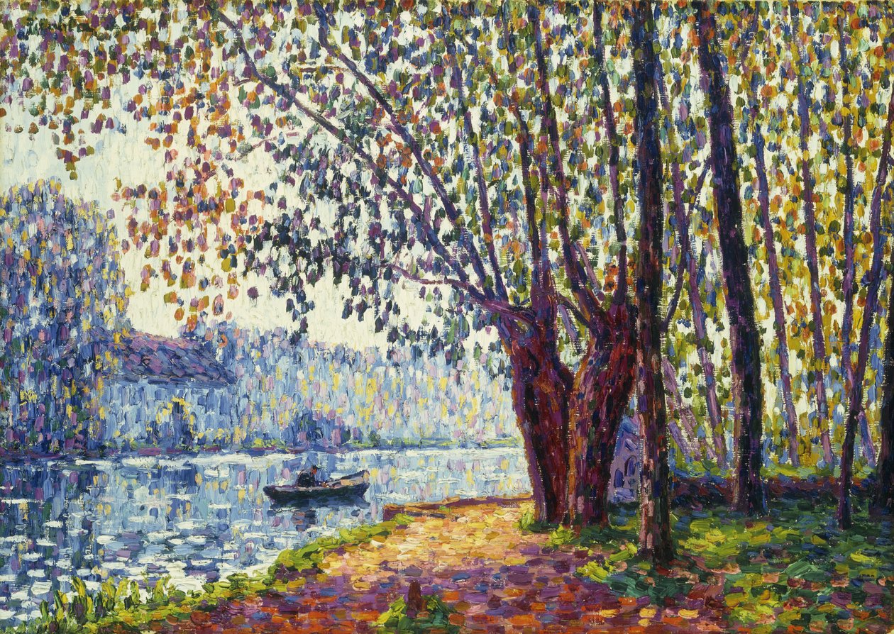 Aurinkoinen aamu Loing-joen rannalla; Soleil du Matin au Bord du Loing tekijältä Francis Picabia