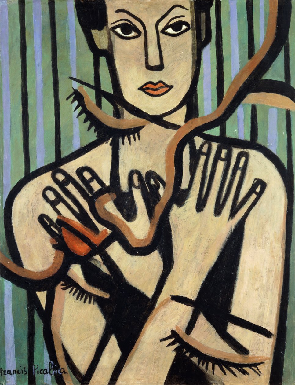 Kymmenen sormea; Les dix Doigts, 1929-1931 (öljy paneelille) tekijältä Francis Picabia