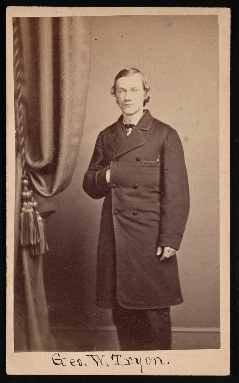 George Washington Tryonin muotokuva 1838-1888, noin 1860-luku. tekijältä Francis S Keeler