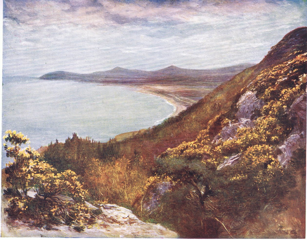 Dublin Bay Victoria Hilliltä, Adams & Charlesin julkaisema Peeps at Many Lands: Ireland, 1909 tekijältä Francis S. Walker