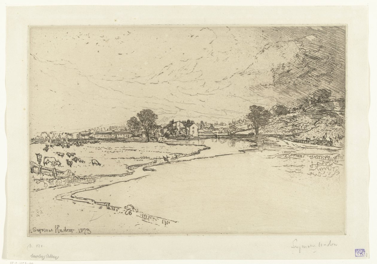 Sawley Abbey Sawley Abbey tekijältä Francis Seymour Haden (Sir) (signed by artist)