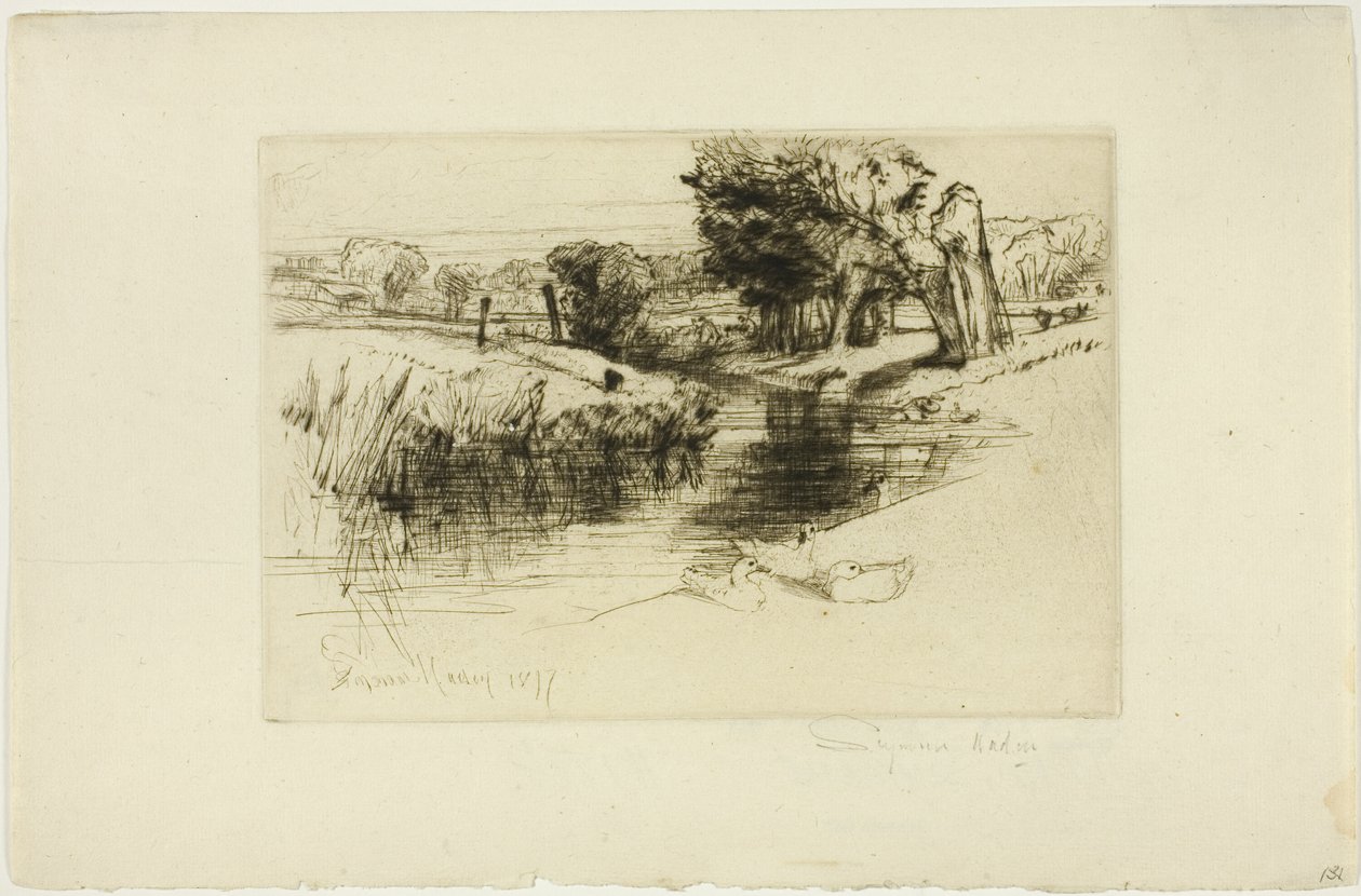 Backwater tekijältä Francis Seymour Haden