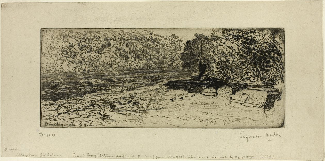 Todennäköinen paikka lohelle tekijältä Francis Seymour Haden