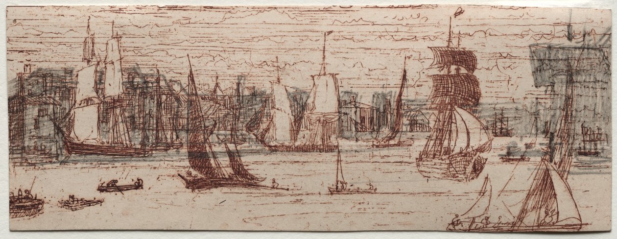Luonnos Greenwichistä tekijältä Francis Seymour Haden