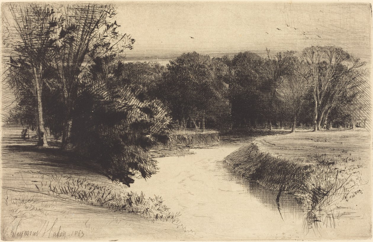 Auringonlasku Irlannissa tekijältä Francis Seymour Haden