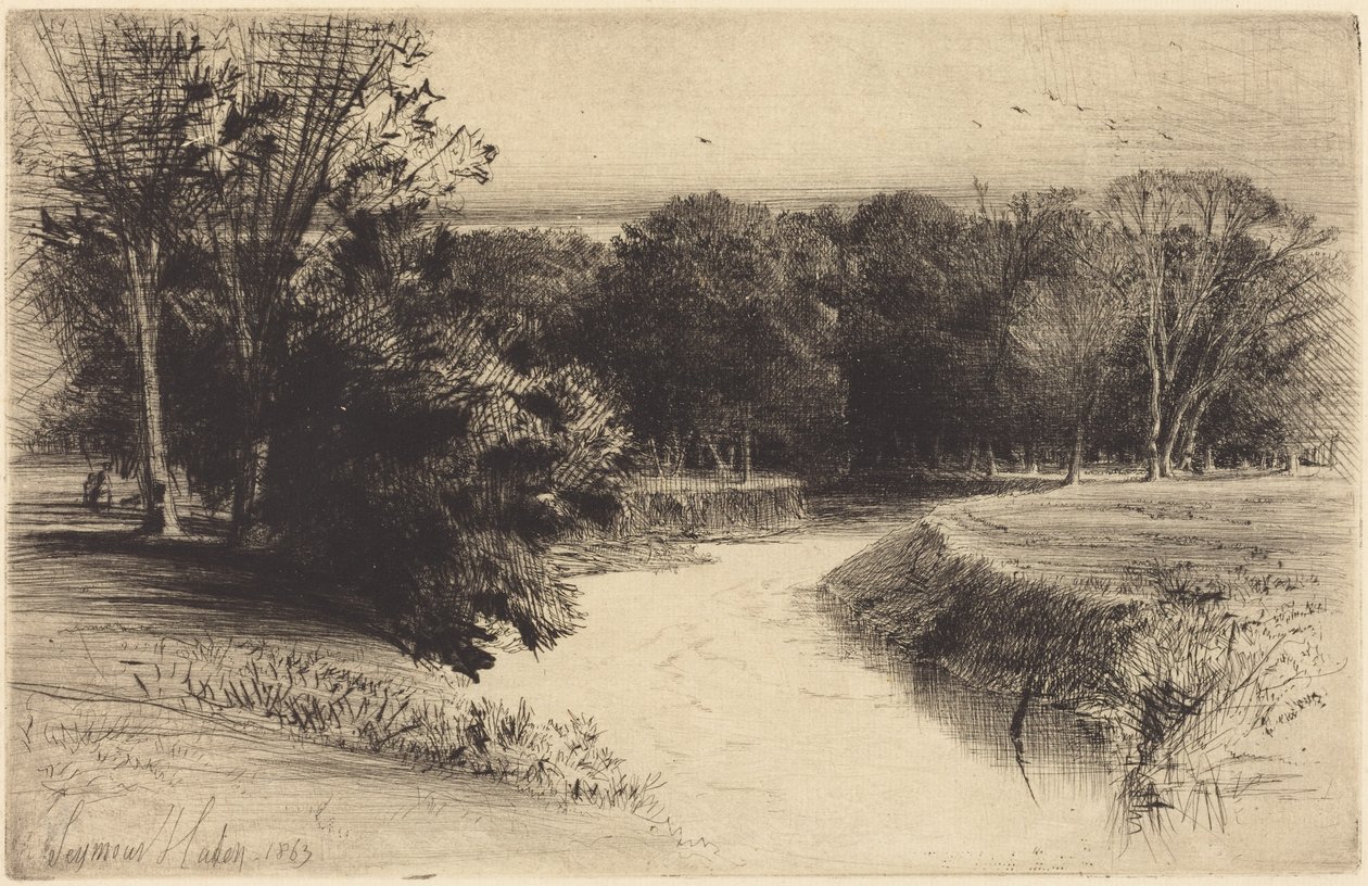 Auringonlasku Irlannissa tekijältä Francis Seymour Haden