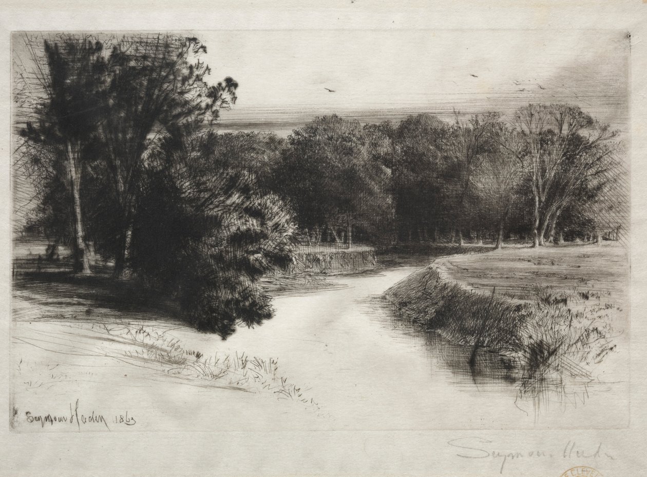 Auringonlasku Irlannissa, 1863. tekijältä Francis Seymour Haden