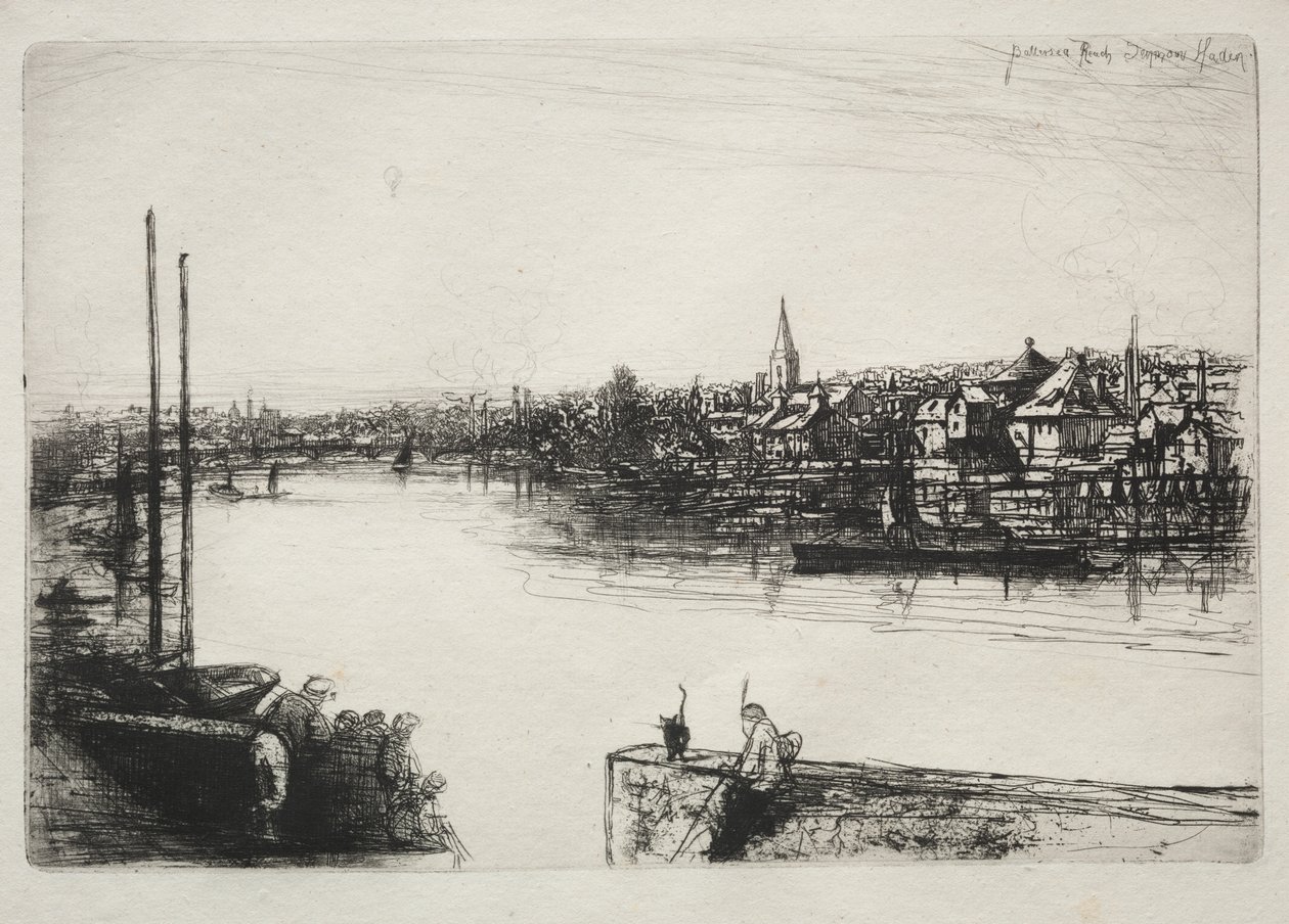 Battersea Reach tekijältä Francis Seymour Haden
