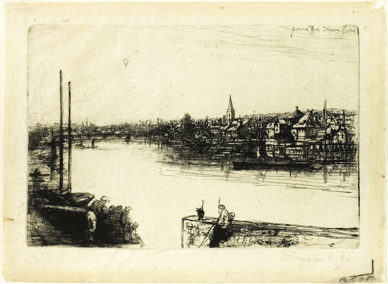 Battersea Reach tekijältä Francis Seymour Haden
