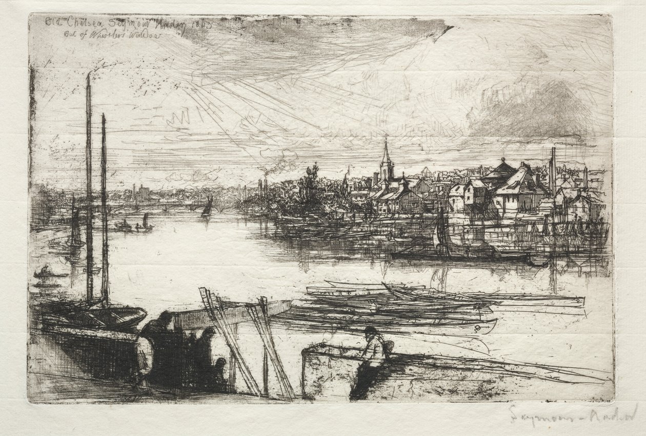 Battersea Reach tekijältä Francis Seymour Haden