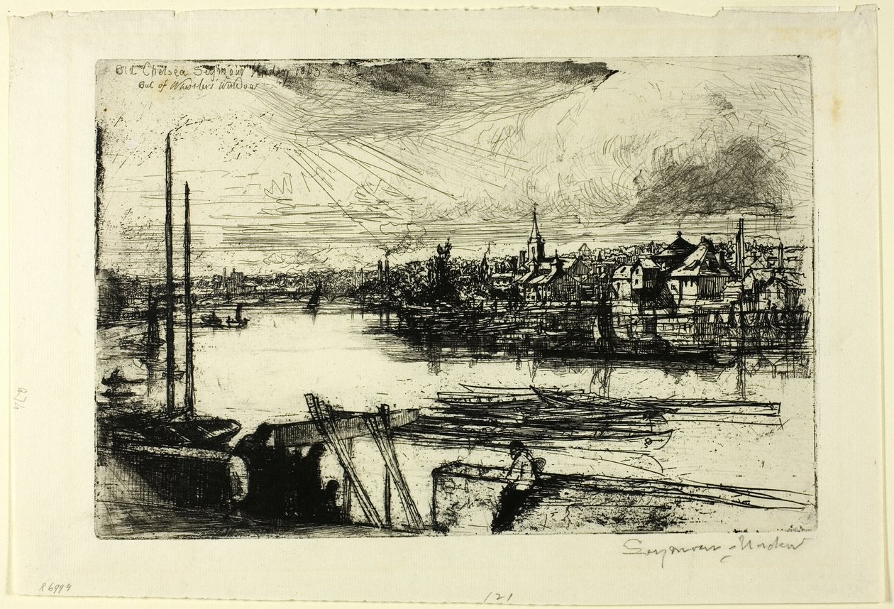 Battersea Reach tekijältä Francis Seymour Haden