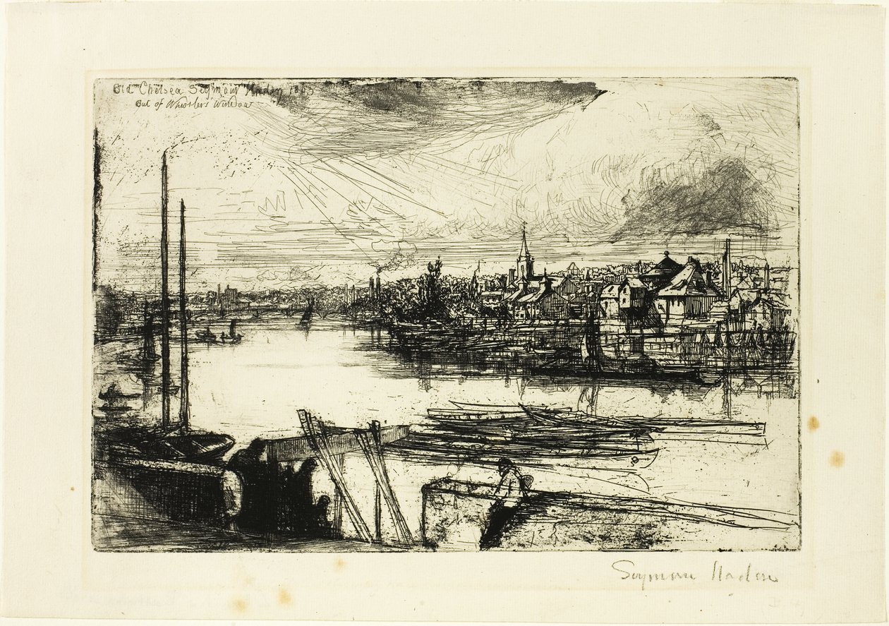 Battersea Reach tekijältä Francis Seymour Haden