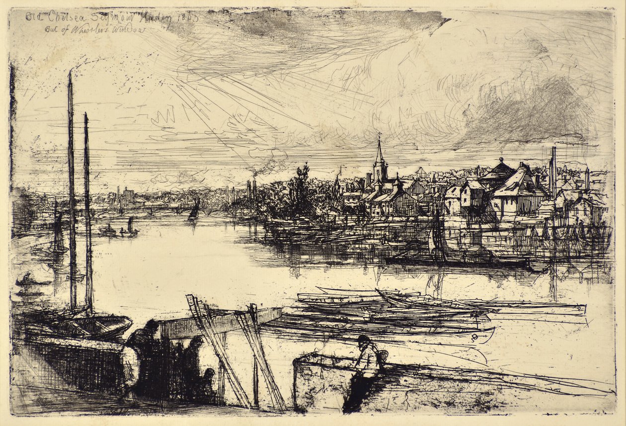 Battersea Reach tekijältä Francis Seymour Haden