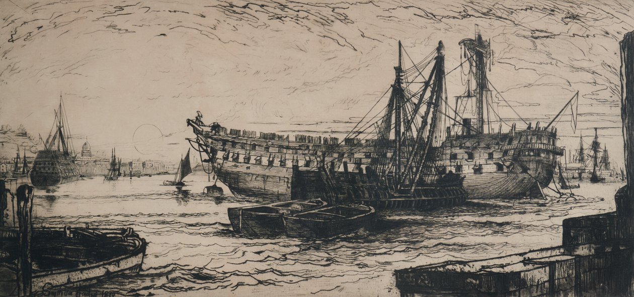 Agamemnonin hajoaminen tekijältä Francis Seymour Haden