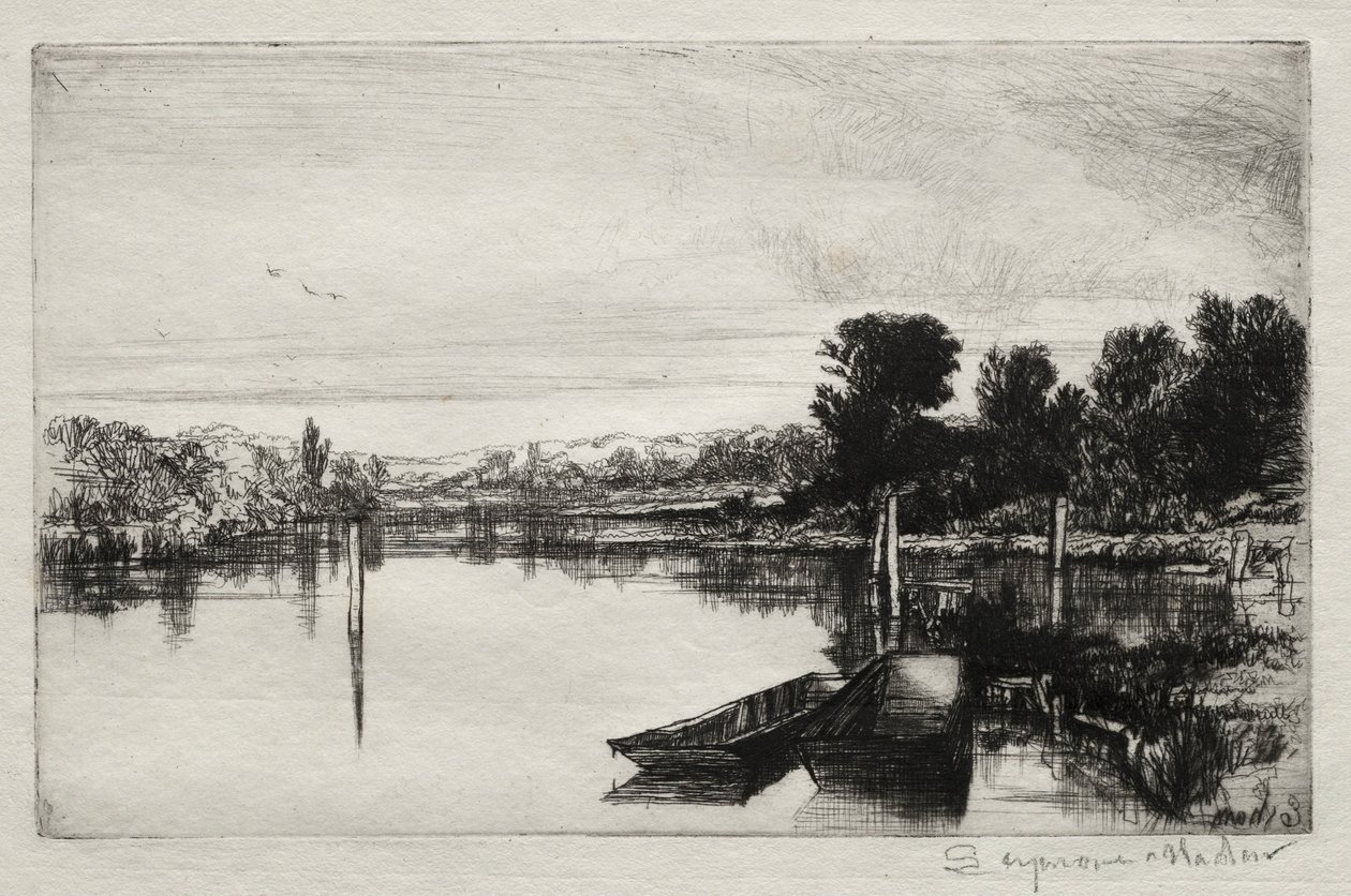 Egham, 1859. tekijältä Francis Seymour Haden