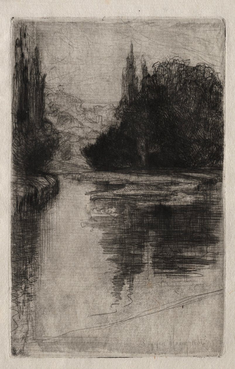 Ilta, 1864. tekijältä Francis Seymour Haden