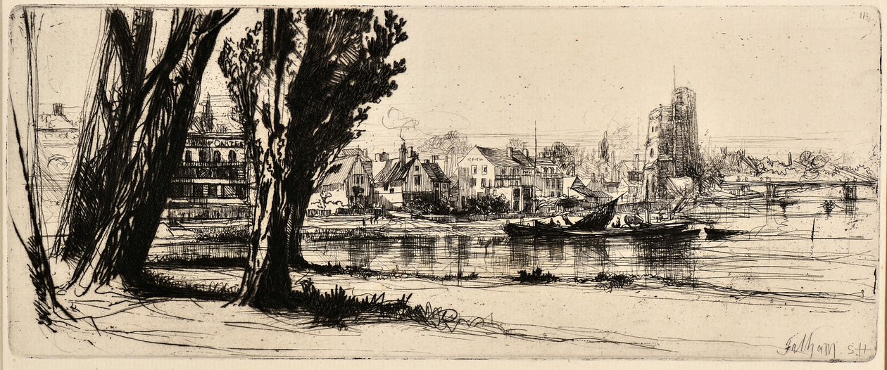 Fulham (etsaus) tekijältä Francis Seymour Haden