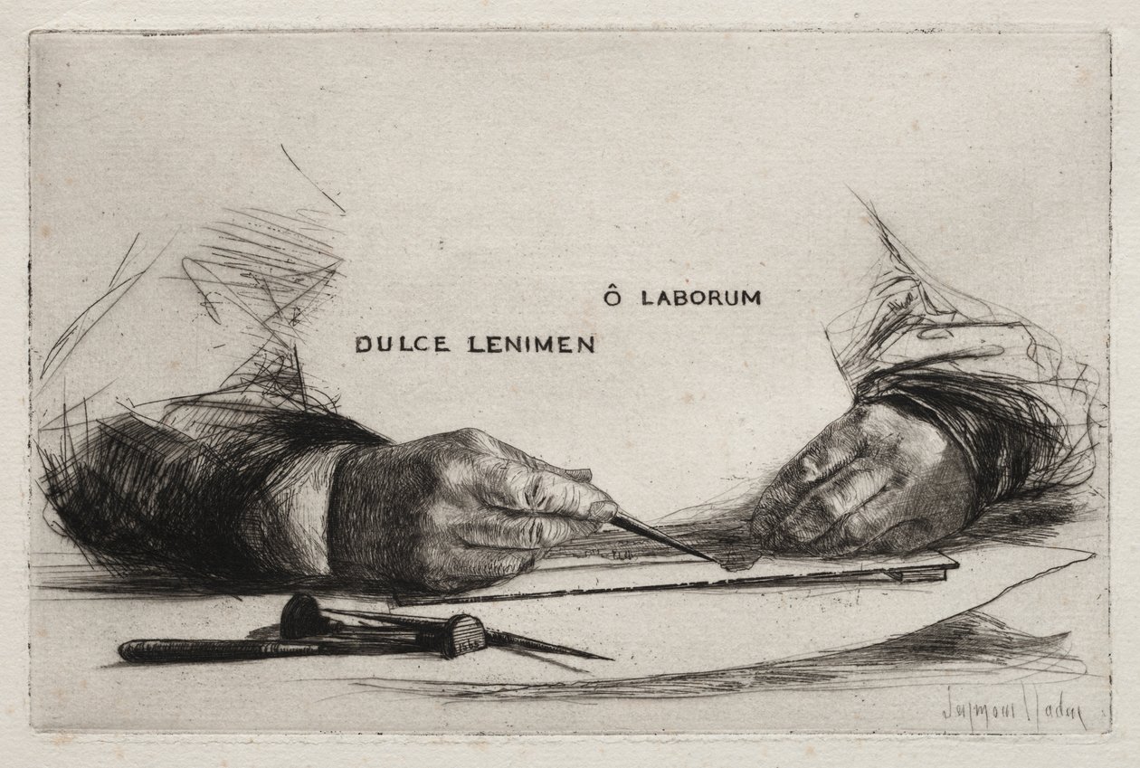 Käsien etsaus tekijältä Francis Seymour Haden