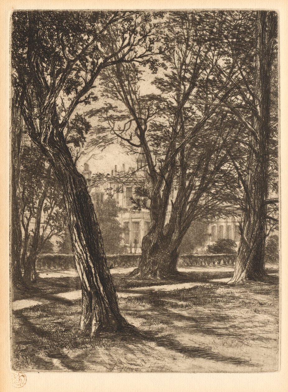 Kensington Gardens, nro 1 (pieni lautanen) tekijältä Francis Seymour Haden