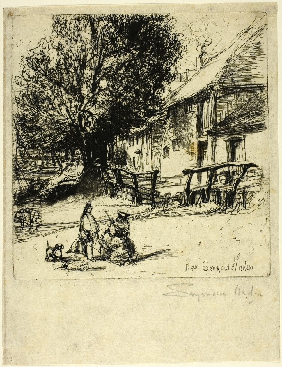 Kew Side, Fragmentti tekijältä Francis Seymour Haden