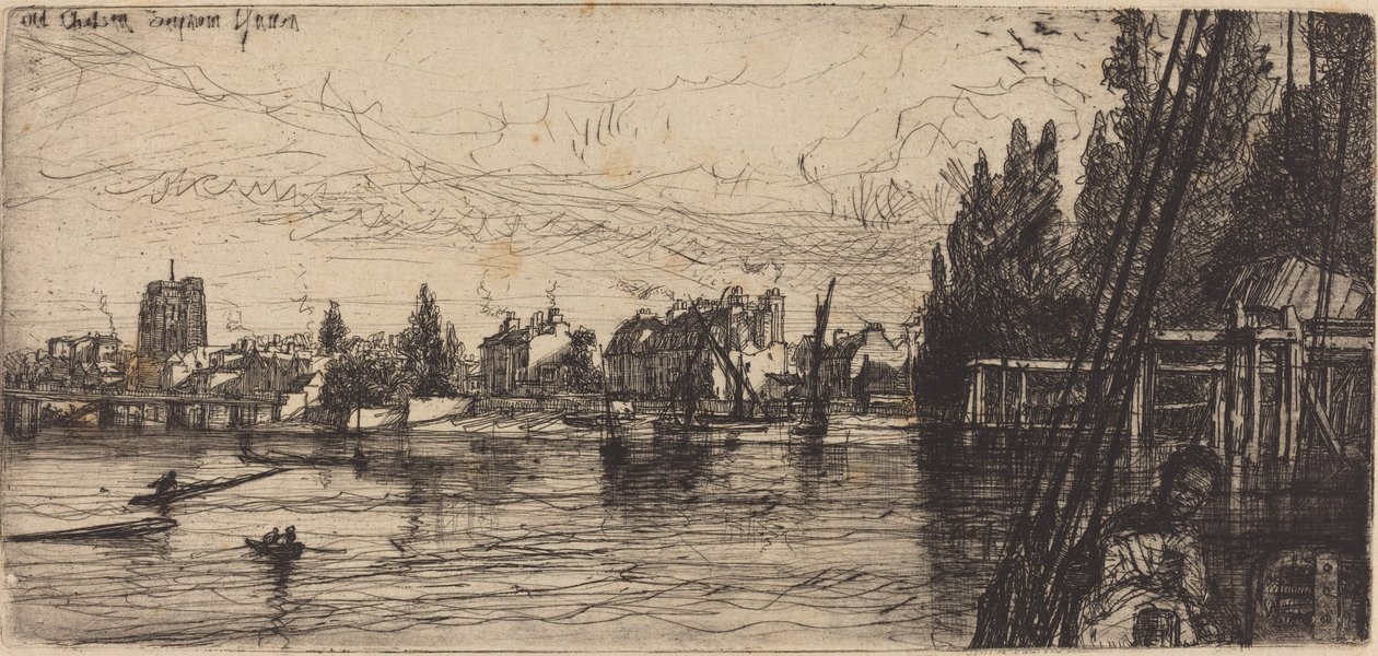 Old Chelsea (Old Chelsea Church) tekijältä Francis Seymour Haden