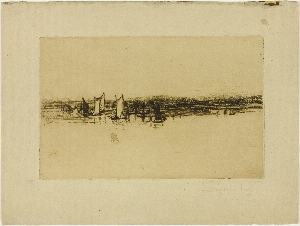 Vastapäätä The Inn, Purfleet tekijältä Francis Seymour Haden